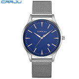 Top Luxury Brand Men Full Stainless Steel Mesh Strap Business Watches Men's Quartz Date Clock Men Wrist Watch relogio masculino