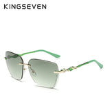 KINGSEVEN Women's Glasses Square Rimless