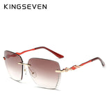 KINGSEVEN Women's Glasses Square Rimless