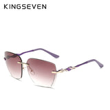 KINGSEVEN Women's Glasses Square Rimless