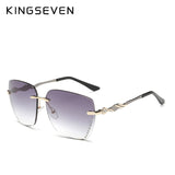 KINGSEVEN Women's Glasses Square Rimless