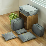 6PCS/Set  Fashion Big Capacity Zipper  Nylon Waterproof  Women Travel Bag Luggage Organizer Packing Bag Cube Men Journey Bag