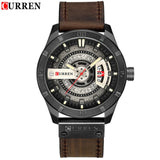 2018 Luxury Brand CURREN Men Military Sports Watches Men's Quartz Date Clock Man Casual Leather Wrist Watch Relogio Masculino