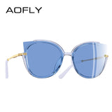 AOFLY Women's Glasses Unique Frame Cateye