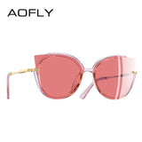 AOFLY Women's Glasses Unique Frame Cateye
