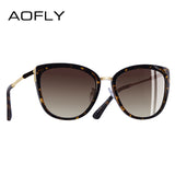 AOFLY Women's Glasses Cat Eye Metal Legs