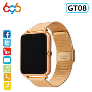 696 Smart Watch GT08 Plus Metal Strap Bluetooth Wrist Smartwatch Support Sim TF Card Android&IOS Watch Multi-languages PK S8 Z60