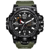 SMAEL Sport Watches for Men Waterproof Digital Watch LED Men's Wristwatch Clock Man 1545 montre homme Big Men Watches Military