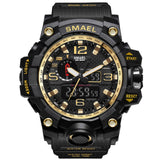 SMAEL Sport Watches for Men Waterproof Digital Watch LED Men's Wristwatch Clock Man 1545 montre homme Big Men Watches Military