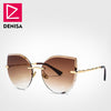DENISA Women's Glasses Cat Eye Rimless