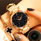 Ladies Watch 2018 New Casual Fashion Quartz Watch Starry Sky Multicolor Leather Wristwatch Simple Designer Women Clock Orologio