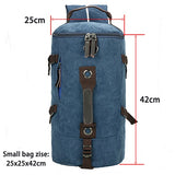 Large Capacity Man Travel Bag Mountaineering Backpack Men Bags Canvas Bucket Shoulder Backpack 012