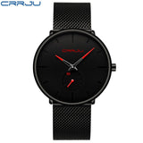 Crrju Watch Women And Men Watch Top Brand Luxury Famous Dress Fashion Watches Unisex Ultra Thin Wristwatch Relojes Para Hombre