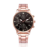 Men Quartz Watch Luxury Brand Business Three Eyes Stainless Steel Band Military Wrist Watch Relogios Masculino erkek kol saati