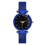 Luxury Rose Gold Women Watches Starry Sky Magnetic Female Wristwatch Waterproof Rhinestone Clock relogio feminino montre femme