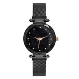 Luxury Rose Gold Women Watches Starry Sky Magnetic Female Wristwatch Waterproof Rhinestone Clock relogio feminino montre femme