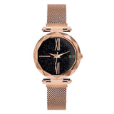 Luxury Women Watches 2018 Ladies Rose Gold Watch Starry Sky Magnetic Waterproof Female Wristwatch relogio feminino reloj mujer
