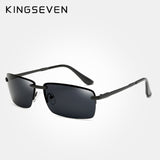 KINGSEVEN Men's Glasses Rectangle Rimless