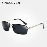 KINGSEVEN Men's Glasses Rectangle Rimless