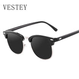 VESTEY Men's Glasses Half Frame