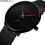 2019 Crrju Watch Women Men Watch Top Brand Luxury Famous Dress Fashion Watches Unisex Ultra Thin Wristwatch Relojes Para Hombre