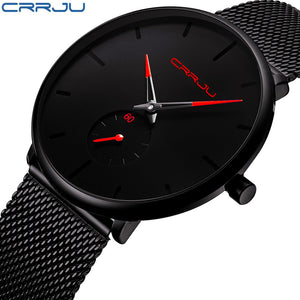 2019 Crrju Watch Women Men Watch Top Brand Luxury Famous Dress Fashion Watches Unisex Ultra Thin Wristwatch Relojes Para Hombre