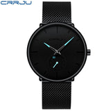 2019 Crrju Watch Women Men Watch Top Brand Luxury Famous Dress Fashion Watches Unisex Ultra Thin Wristwatch Relojes Para Hombre