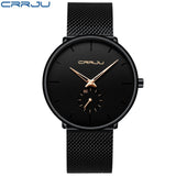 2019 Crrju Watch Women Men Watch Top Brand Luxury Famous Dress Fashion Watches Unisex Ultra Thin Wristwatch Relojes Para Hombre