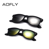AOFLY Men's Glasses Black Frame