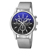 Luxury Brand Men's Watch Ultra Thin Stainless Steel Clock Male Blue Glass Sport Watch Men Watch relogio masculino zegarek meski