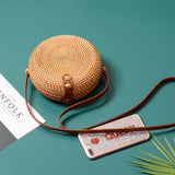 2019 Fashion Round Straw Bags Summer Style Women Handbags Bohemian Rattan Crossbody Bags Handmade Woven Beach Circular Bags