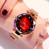 2019 Fashion Watch Women Luxury Rose Gold Ladies Wrist Watches Magnet Waterproof Clock relogio feminino zegarek damski Gift Wife