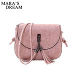 Mara's Dream 2019 Mini Women Messenger Bags Pu leather Women Shoulder Bag Tassel Solid Clutches Chain Women Crossbody Bags Tote