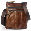 WESTAL Messenger Bag Men's Shoulder Genuine Leather bags Flap Small male man Crossbody bags for men natural Leather bag M701