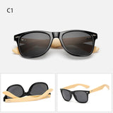 ZYOMY Men's Glasses Oval Bamboo Frame