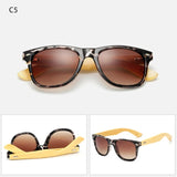 ZYOMY Men's Glasses Oval Bamboo Frame