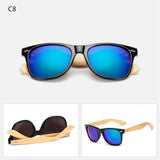 ZYOMY Men's Glasses Oval Bamboo Frame