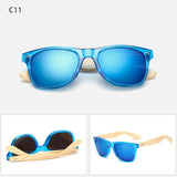 ZYOMY Men's Glasses Oval Bamboo Frame