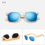 ZYOMY Men's Glasses Oval Bamboo Frame