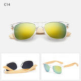 ZYOMY Men's Glasses Oval Bamboo Frame