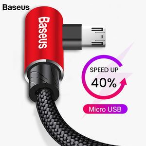 BASEUS 90 Degree Micro USB Fast Charging Cable