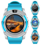 Smart Watch V8 Men Bluetooth Sport Watches Women Ladies Rel gio Smartwatch with Camera Sim Card Slot Android Phone PK DZ09 Y1 A1