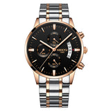 NIBOSI Relogio Masculino Watch Men Gold And Black Mens Watches Top Brand Luxury Sports Watches 2019 Reloj Hombre Waterproof