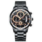 NIBOSI Relogio Masculino Watch Men Gold And Black Mens Watches Top Brand Luxury Sports Watches 2019 Reloj Hombre Waterproof