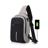 FengDong small usb charge one shoulder bag men messenger bags male waterproof sling chest bag 2019 new bagpack cross body bags