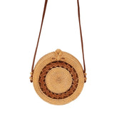2019 Fashion Round Straw Bags Summer Style Women Handbags Bohemian Rattan Crossbody Bags Handmade Woven Beach Circular Bags