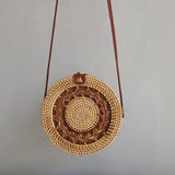 2019 Fashion Round Straw Bags Summer Style Women Handbags Bohemian Rattan Crossbody Bags Handmade Woven Beach Circular Bags