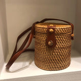 2019 Fashion Round Straw Bags Summer Style Women Handbags Bohemian Rattan Crossbody Bags Handmade Woven Beach Circular Bags