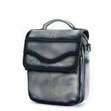 Quality Original Leather Male Casual Shoulder Messenger bag Cowhide Fashion Cross-body Bag 8" Pad Tote Mochila Satchel bag 144