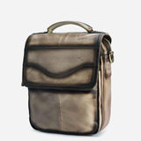 Quality Original Leather Male Casual Shoulder Messenger bag Cowhide Fashion Cross-body Bag 8" Pad Tote Mochila Satchel bag 144